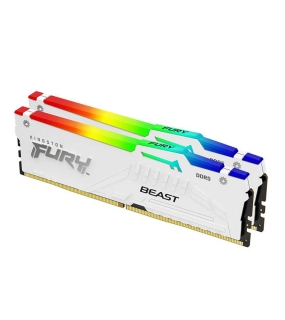 Kingston DDR5 32GB 5600 Mhz CL40 DIMM Kit (2 x 16G)  FURY Beast White RGB XMP
